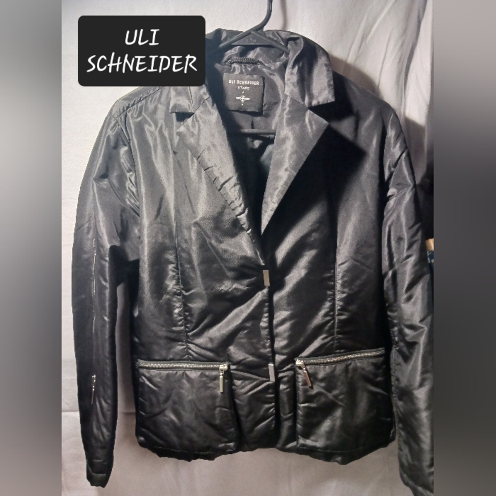 ULI SCHNEIDER Stars jacket coat womens size 10 medium EUC Great details!!